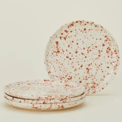 Sir/Madam Dinnerware^Splatterware Plate, Set of 4