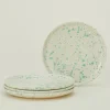 Sir/Madam Dinnerware^Splatterware Plate, Set of 4