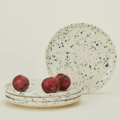 Sir/Madam Dinnerware^Splatterware Plate, Set of 4