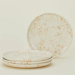 Sir/Madam Dinnerware^Splatterware Plate, Set of 4
