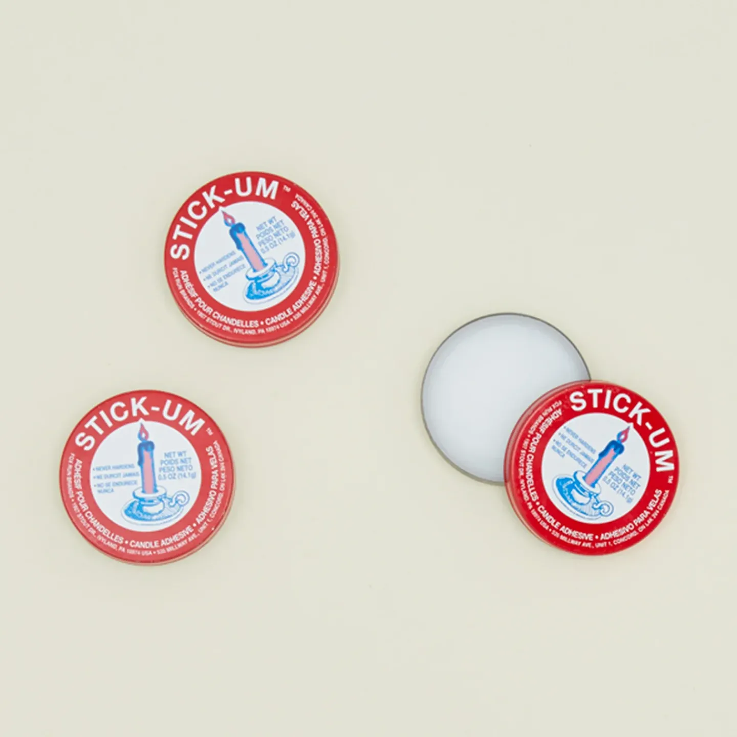 Fox Run Brands Candles & Tapers^Stick-Um Candle Adhesive, Set of 3