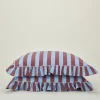 TBCo Pillows|Pillows & Shams^Striped + Ruffled Pillowcases, Set of 2