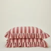 TBCo Pillows|Pillows & Shams^Striped + Ruffled Pillowcases, Set of 2