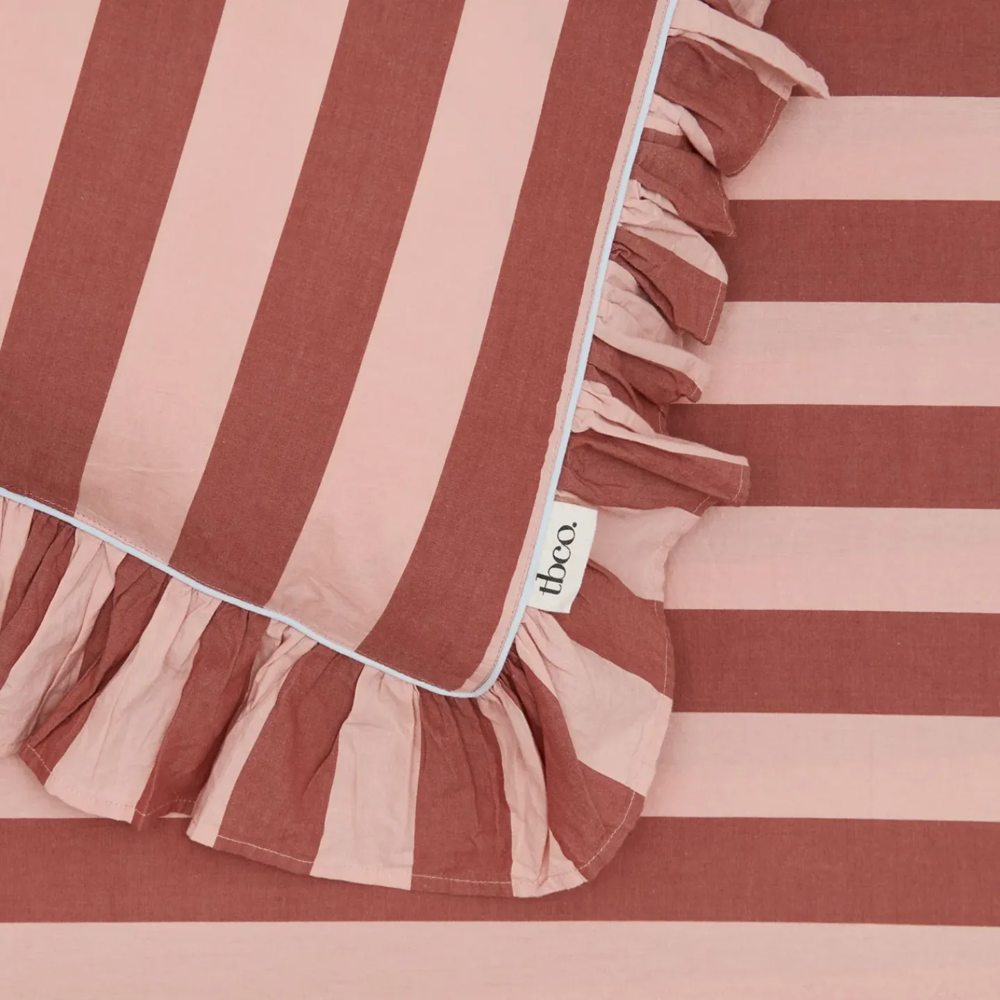 TBCo Pillows|Pillows & Shams^Striped + Ruffled Pillowcases, Set of 2