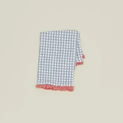 Fort + Field Kitchen Textiles|Kitchen Cleaning^Waffle Bright Fringe Kitchen Dish Cloth