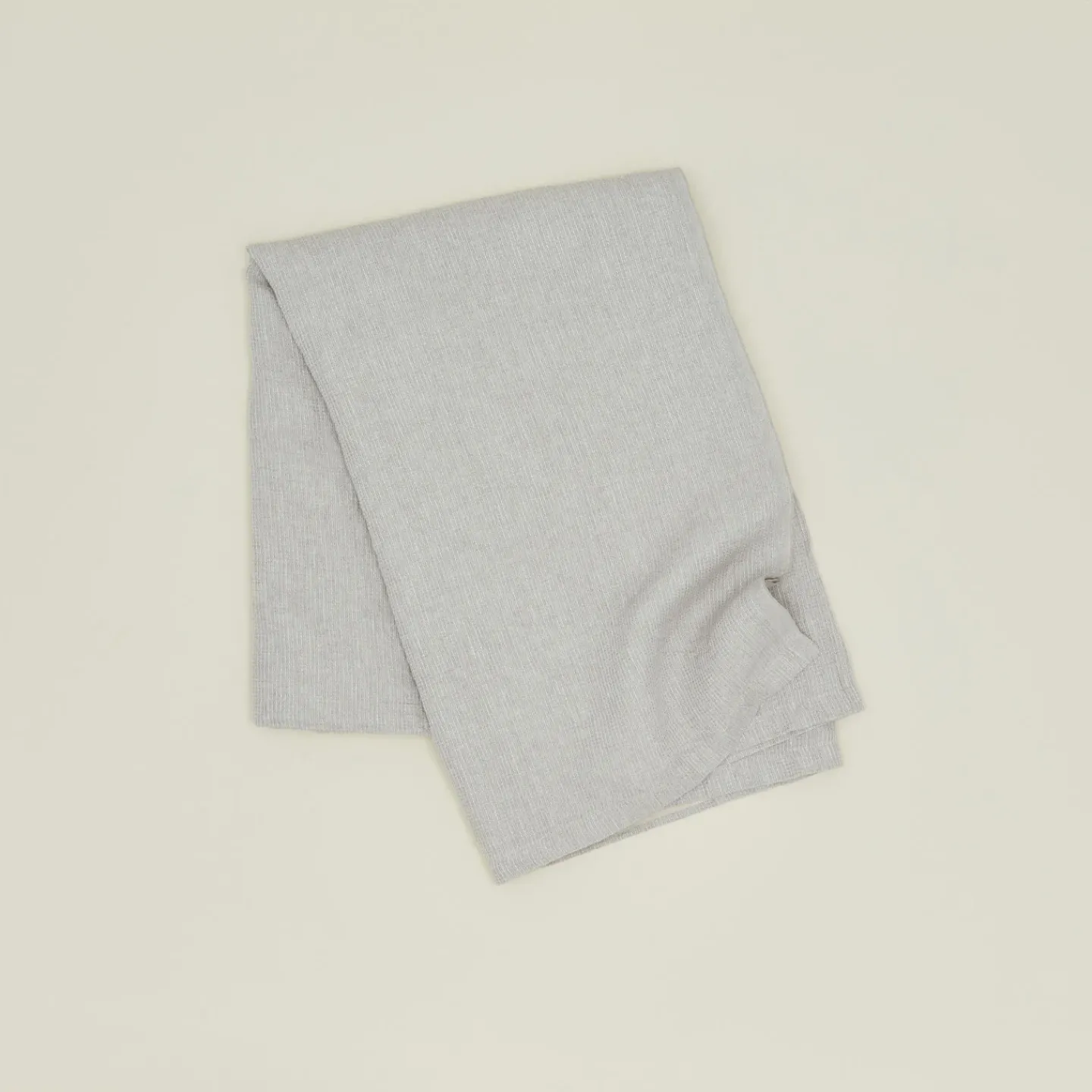 Fog Linen Throws^Washed Linen Waffle Throw Blanket - Natural