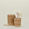 Bloomingville Kitchen Accessories|Storage & Organization^Wicker Canisters, Set of 2