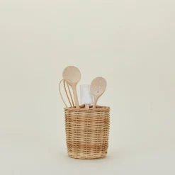 Bloomingville Kitchen Accessories|Storage & Organization^Wicker Canisters, Set of 2
